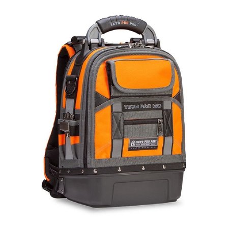 VETO PRO PAC Backpack, Small Hi-Viz Orange Tool Backpack, Orange Tech Pac MC Hi-Viz Orange